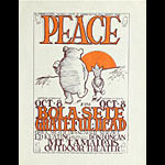 Stanley Mouse Peace - Bola Sete and Grateful Dead Handbill