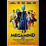 Megamind 3D Advance Promotional  Mini Movie Poster