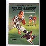 1949 Notre Dame vs Washington College Football Program