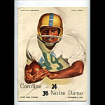 1958 Notre Dame vs Carolina College Football Program