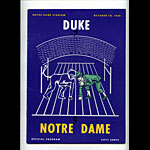 1958 Notre Dame vs Duke College Football Program