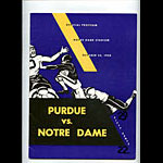 1958 Notre Dame vs Purdue College Football Program