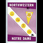 1959 Notre Dame vs Northwestern College Football Program