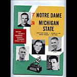 1962 Notre Dame vs Michigan State College Football Program