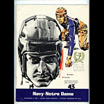 1967 Notre Dame vs Navy College Football Program