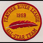 Feather River League Baseball 1959 All-Star Team Patch