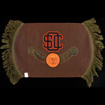 Oregon State Wool Felt and Leather Pillow Cover