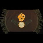 San Jose State Wool Felt and Leather Pillow Cover