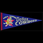 Dallas Cowboys World Champions Pennant