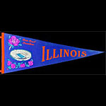 1964 University of Illinois Rose Bowl Champions Football Pennant
