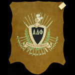 Alpha Delta Phi Leather Skin Wall Hanging