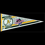 Oakland A's 1988 World Series Signature Baseball Pennant