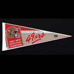 San Francisco 49ers 1987 NFC West Champions Football Pennant