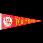 San Francisco 49ers Super Bowl XVI Champions Pennant