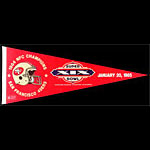 San Francisco 49ers Super Bowl XIX 1985 Pennant