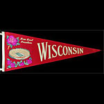 1960/1963 University of Wisconsin Rose Bowl Football Pennant