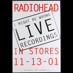 Radiohead I Might Be Wrong Live Promo Poster