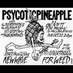John Seabury Psycotic Pineapple Marijuana Benefit Punk Flyer / Handbill