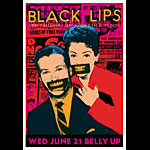 Scrojo Black Lips Poster