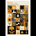 Scrojo Black Pistol Fire Poster