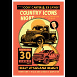Scrojo Country Icons Night - Cody Carter & ZB Savoy Poster