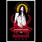 Scrojo Halloween Heat with Blasphemous Guitars Poster