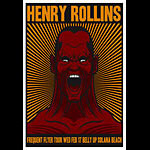 Scrojo Henry Rollins Frequent Flyer Tour Poster