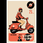 Scrojo Vespas & Vinyl Poster