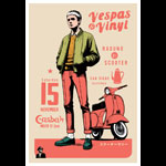 Scrojo Vespas & Vinyl Poster