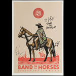 Scrojo Band of Horses Autographed Poster