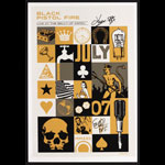 Scrojo Black Pistol Fire Autographed Poster