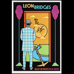 Scrojo Leon Bridges Autographed Poster
