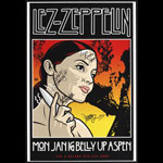 Scrojo Lez Zeppelin Autographed Poster
