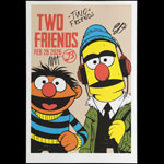 Scrojo Two Friends Autographed Poster