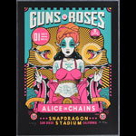 Scrojo Guns N' Roses Alice in Chains Poster