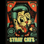 Scrojo The Stray Cats 40th Anniversary Poster