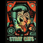 Scrojo The Stray Cats 40th Anniversary Poster