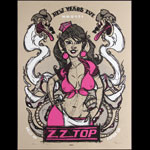 Scrojo ZZ Top New Years Eve 2007 Color Variant Poster