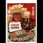 1952 Stanford vs Cal Big Game College Football Program