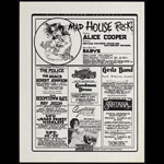 Randy Tuten Alice Cooper - The Police - AC/DC - Judas Priest - UFO - Jimmy Buffett Handbill