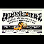 Randy Tuten Allman Brothers 20th Anniversary Tour Poster - signed