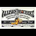 Randy Tuten Allman Brothers 20th Anniversary Tour Poster - signed