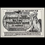 Randy Tuten Bill Graham Presents Day on the Green #3 1979 - Monsters of Rock - Aerosmith Poster - signed