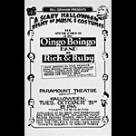 Randy Tuten Oingo Boingo Poster - signed