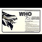 Randy Tuten Bill Graham Presents The Who Poster - signed