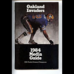 1984 Oakland Invaders Media Guide