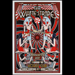 Dennis Loren White Stripes Egyptian Motif Poster