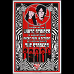 Dennis Loren White Stripes - The Strokes Poster