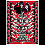 Dennis Loren White Stripes  Hentchmen Detroit Masonic Temple Handbill