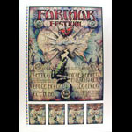 Michael Everett Furthur Festival Map And Butterfly Uncut Proof Sheet